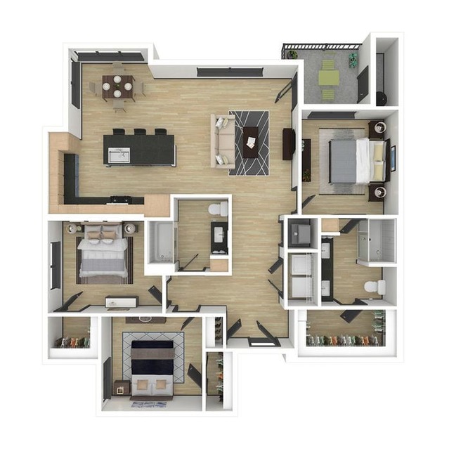 Studio, 1, 2 & 3 Bedroom Floor Plans | Scottsdale Entrada